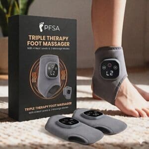 Triple Therapy Foot Massager - Grey